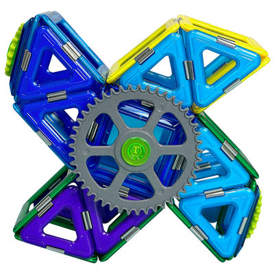 شراء STEM التعليمية الملونة الطوب المغناطيسي مجموعة بناء ألعاب كتلة على شكل بومرانج online manufacture