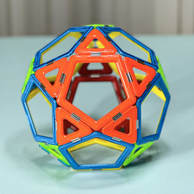 شراء DIY 3D البلاط المغناطيسي الطراز الحر استكشاف الكواكب الأشكال المباني المغناطيسية online manufacture