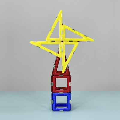 3D DIY ألعاب البناء المغناطيسية البلاط الزاوية اليمنى طاحونة الرياح وحدات البناء